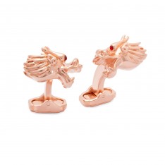 Rose Gold Plated Dragon Cufflinks