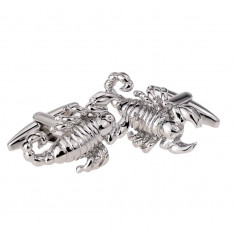 Silver Scorpion Cufflinks