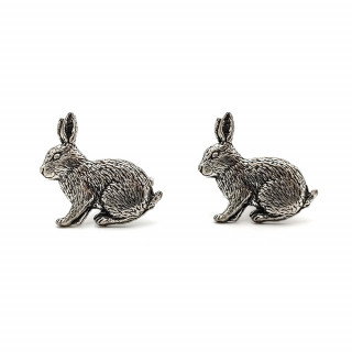 Pewter Rabbit Cufflinks