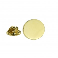 Gold Finish Oval Lapel Pin