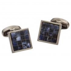 Navy Tile Cufflinks