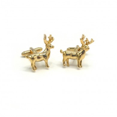 Gold Deer Cufflinks