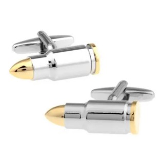 Two Tone Bullet Cufflinks