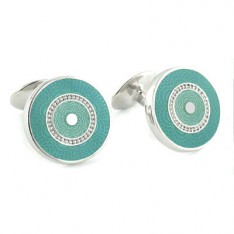 Blue Beaded Cufflinks