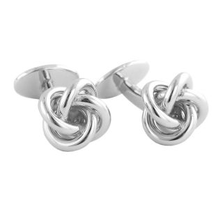 David Donahue Cufflinks Sterling Silver Knot Cufflinks