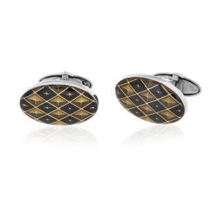 Lacquer Diamond Cufflinks