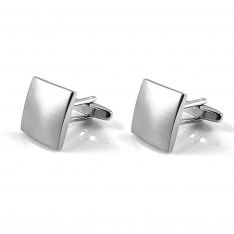 Brushed Engravable Square Cufflinks