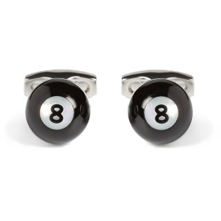 Mother of Pearl Pool Ball Cufflinks