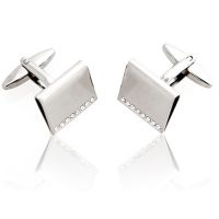 Silver Monogram Strass Swarovski Cufflinks M68252