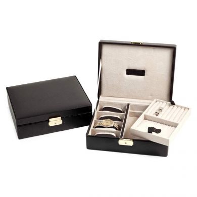 Mens Jewelry Box Tie and Cufflink Storage Grooms Gift 