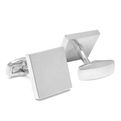 Sterling Square Engraveable Cufflinks