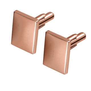 Vertical Rose Gold Cufflinks