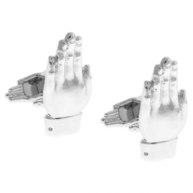 Silver Hand Cufflinks