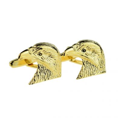 Golden Eagle Head Cufflinks