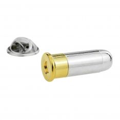 Two Tone Bullet Lapel Pin