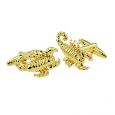 Gold Scorpion Cufflinks