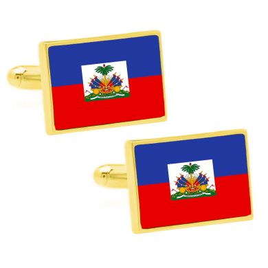 Haiti Flag Cufflinks