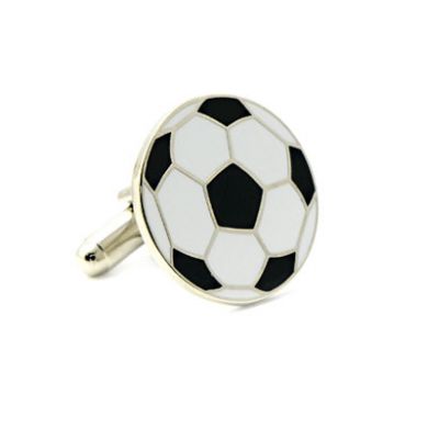 Enamel Soccer Ball Cufflinks