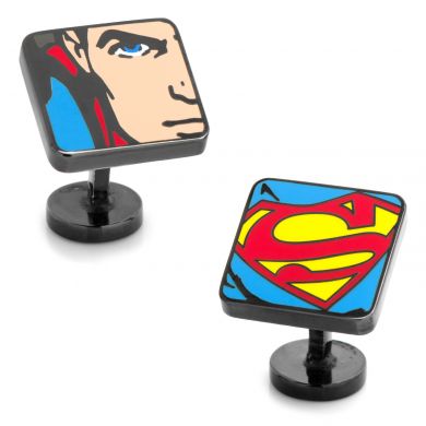 Superman Comic Squares Cufflinks