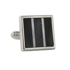 Three Striped Stone Cufflinks