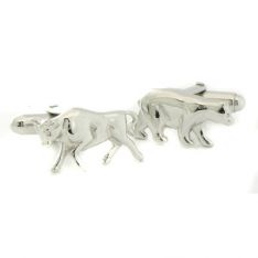 Sterling Bull and Bear Cufflinks