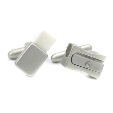 Sharpener and Eraser Cufflinks