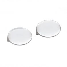 Oval Sterling Silver Polished Cufflinks