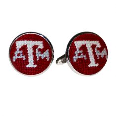 Needlepoint Aggies Cufflinks