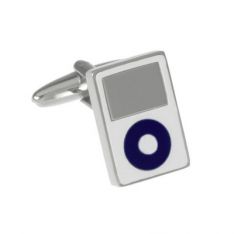 iPod Inspired Blue Wheel Cufflinks
