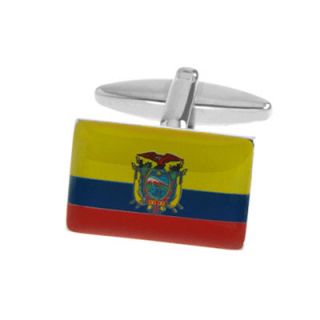 Ecuadorian Flag Cufflinks