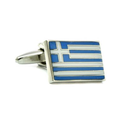 Greek Flag Cufflinks