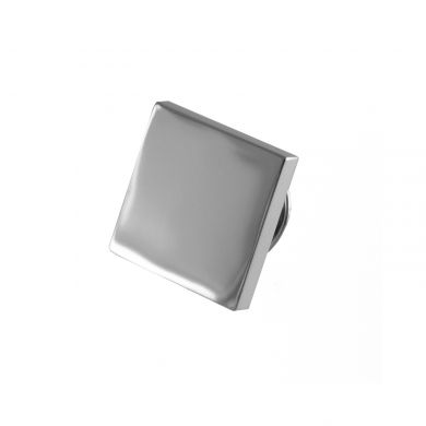 Silver Square Engravable Lapel Pin