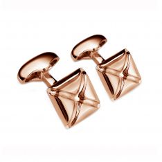 Rose Gold Plated Origami Star Cufflinks