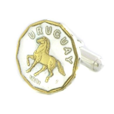 Horse Coin Cufflinks (Uruguay)