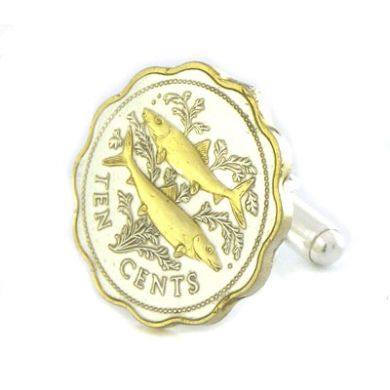 Bonefish Coin Cufflinks (Bahamas)