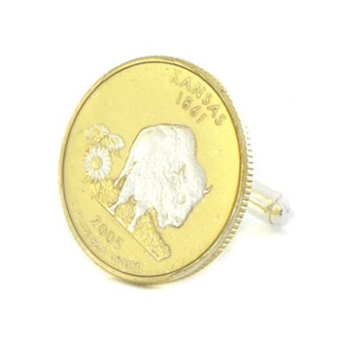 Sacred White Buffalo Coin Cufflinks