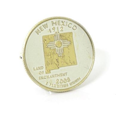 New Mexico State Quarter Cufflinks