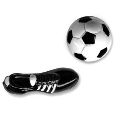Soccer Ball and Shoe Cufflinks