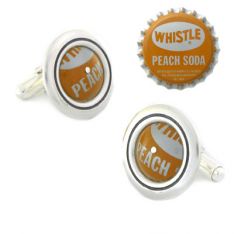 Whistle Soda Recycled Bottle Top Cufflinks