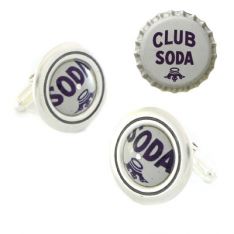 Club Soda Recycled Bottle Top Cufflinks