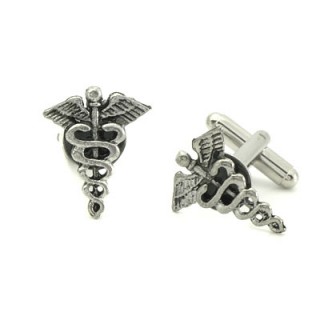 Caduceus Cufflinks