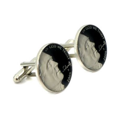 New Jefferson Nickel Cufflinks (U.S.A)