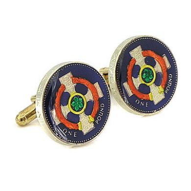 England's Cross Coin Cufflinks