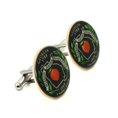 Georgia Quarter Cufflinks