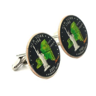 New York Quarter Cufflinks