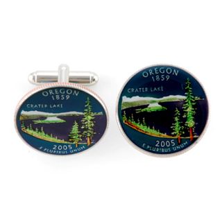 Oregon Quarter Cufflinks