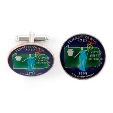 Pennsylvania Quarter Cufflinks