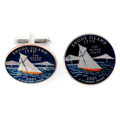 Rhode Island Quarter Cufflinks