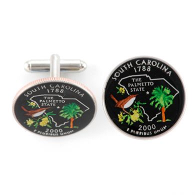 South Carolina Quarter Cufflinks