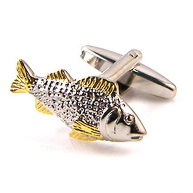 Two Tone Fish Cuff links